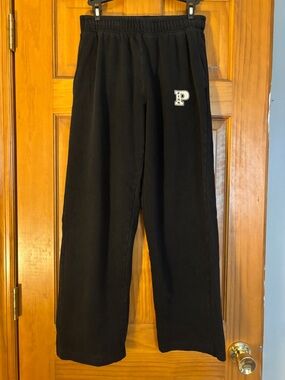 PINK Victoria's Secret Black Fleece-Lined Sweatpants
